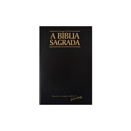 Bíblia Sagrada | ACF | Letra Grande | Capa Clássica Preta Semi-Luxo