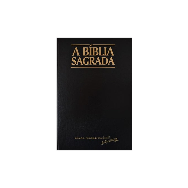 Bíblia Sagrada | ACF | Letra Grande | Capa Clássica Preta Semi-Luxo