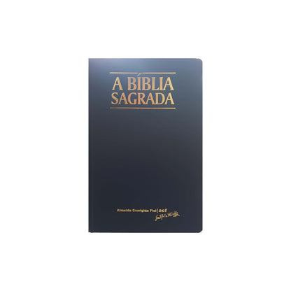 Bíblia Sagrada | ACF | Letra Grande | Capa Clássica Azul Semi-Luxo