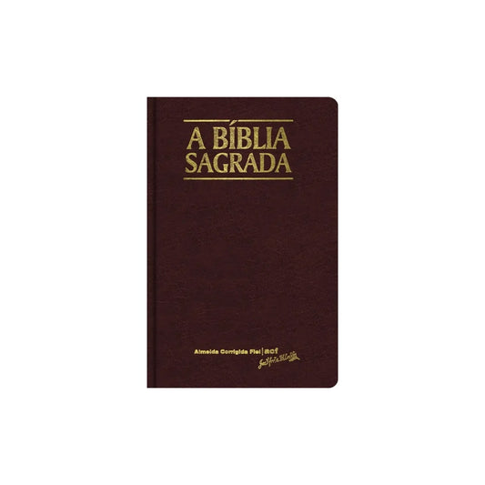 Bíblia Sagrada | ACF | Letra Grande | Capa Clássica Vinho Semi-Luxo
