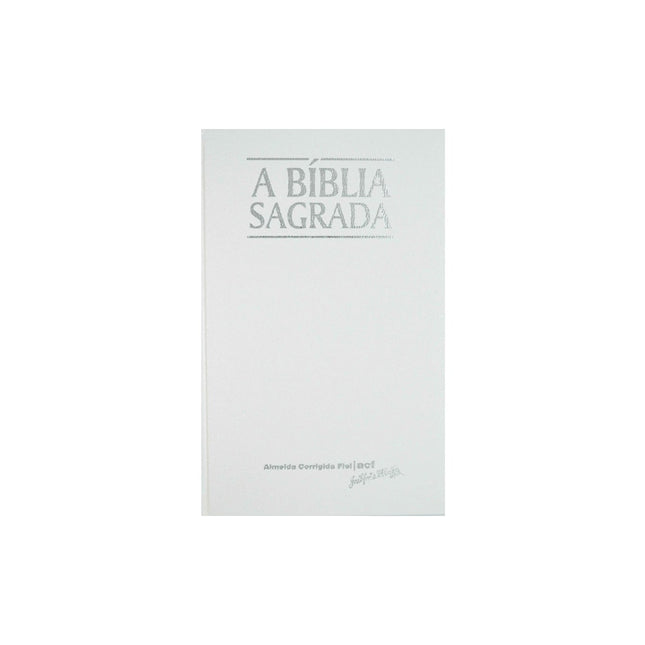 Bíblia Sagrada | ACF | Letra Grande | Capa Clássica Branca Semi-Luxo
