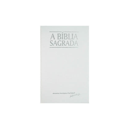 Bíblia Sagrada | ACF | Letra Grande | Capa Clássica Branca Semi-Luxo