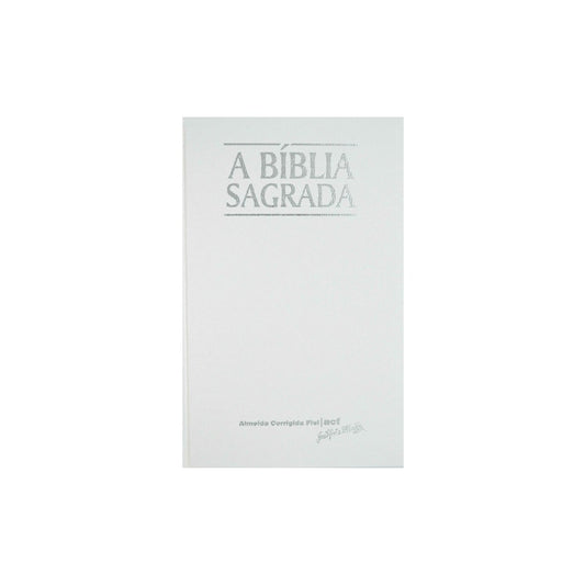 Bíblia Sagrada | ACF | Letra Grande | Capa Clássica Branca Semi-Luxo