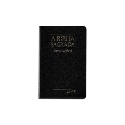 Bíblia Sagrada | ACF | Letra Super Legível | Capa Couro Legítimo Preta