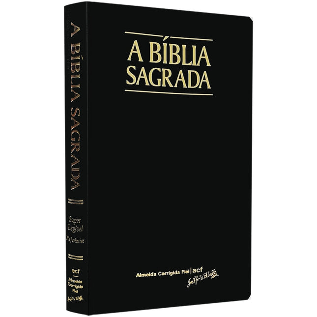 Bíblia Sagrada | ACF | Letra Super Legível | Capa PU luxo Preta