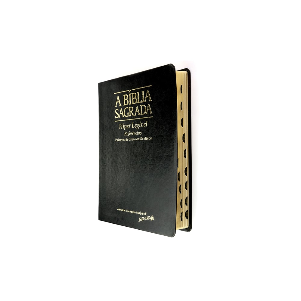 Bíblia Sagrada | ACF | Hiper Legível | Capa Preta C/ Índice