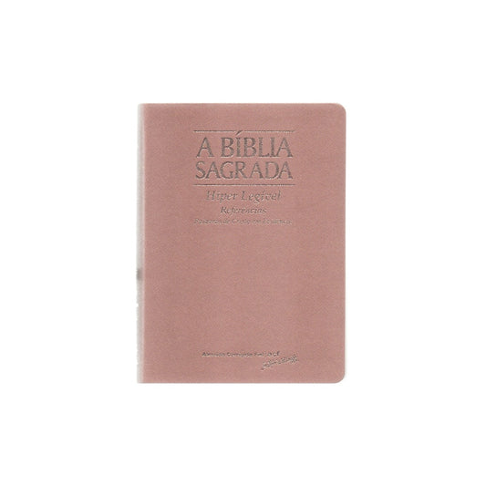 Bíblia Sagrada | ACF | Hiper Legível | Capa Rosê Gold C/ Índice