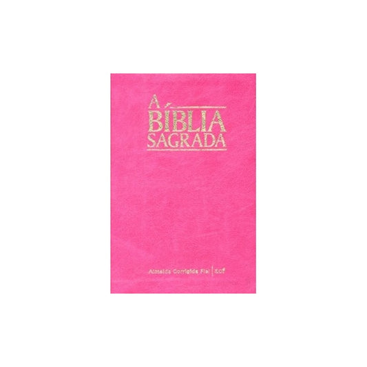 Bíblia Sagrada | ACF | Letra Gigante | Capa Rosa Semi-Luxo