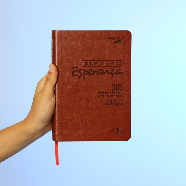 Bíblia de Estudo Esperança | A21 | Letra Normal | Capa Couro Simulado