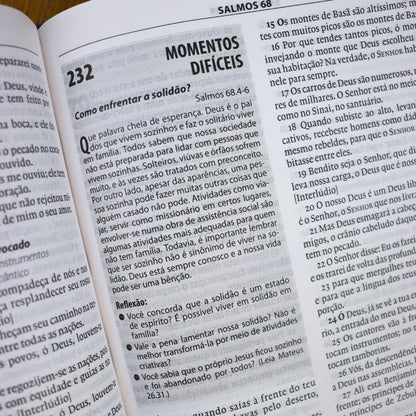 Bíblia de Estudo Esperança | A21 | Letra Normal | Capa Lilás