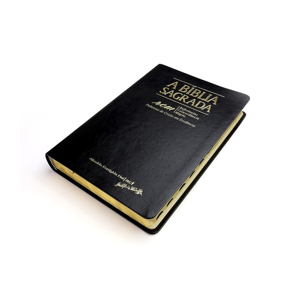 Bíblia Sagrada RCM | ACF | Letra Gigante | Capa PU Luxo Preta C/ Índice
