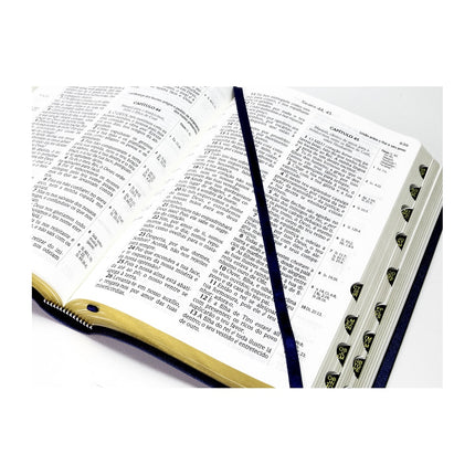 Bíblia Sagrada RCM | ACF | Letra Gigante | Capa PU Luxo Azul C/ Índice