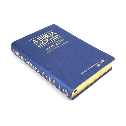 Bíblia Sagrada RCM | ACF | Letra Gigante | Capa PU Luxo Azul
