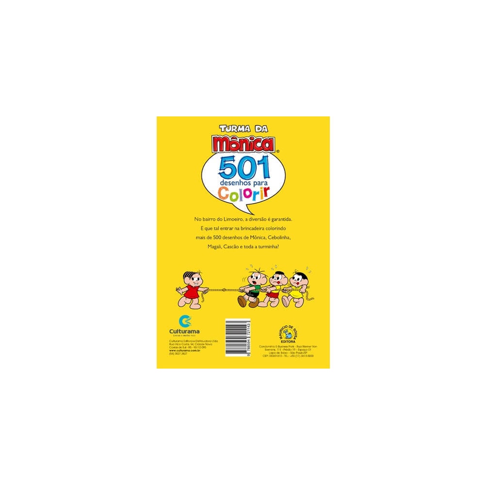501 Desenhos para Colorir Turma da Mônica