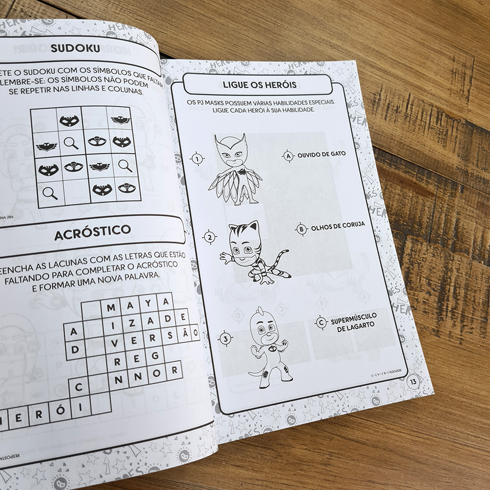 PJ Masks 365 Atividades e Desenhos Para Colorir