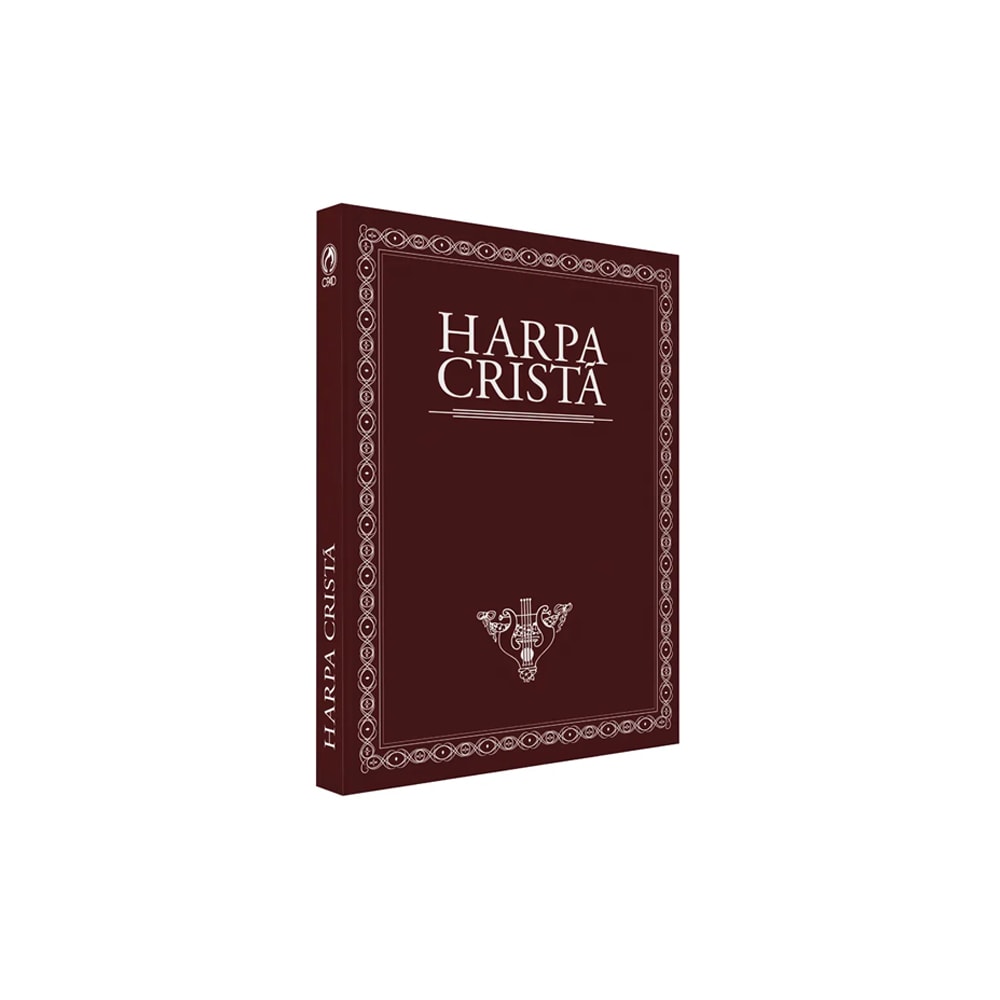 Harpa Cristã Grande Popular Marrom com Borda