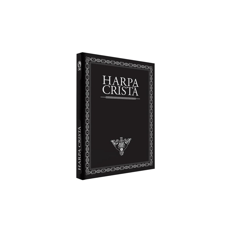 Harpa Cristã Pequena Popular Preta com Borda