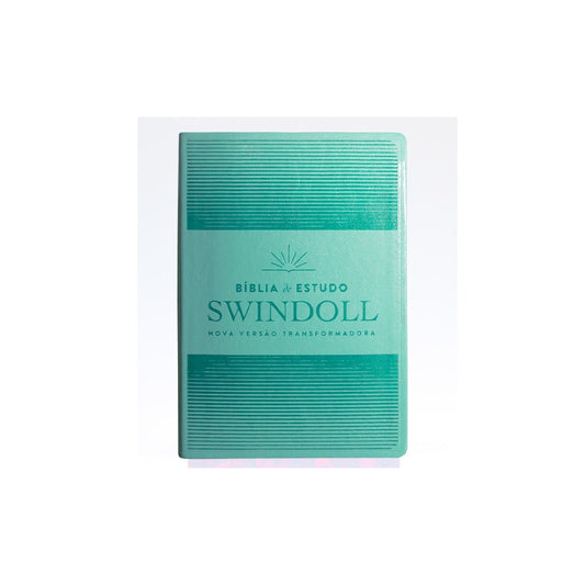 Bíblia de Estudo Swindoll | NVT | Letra Grande | Capa Sintética | Por do Sol Aqua