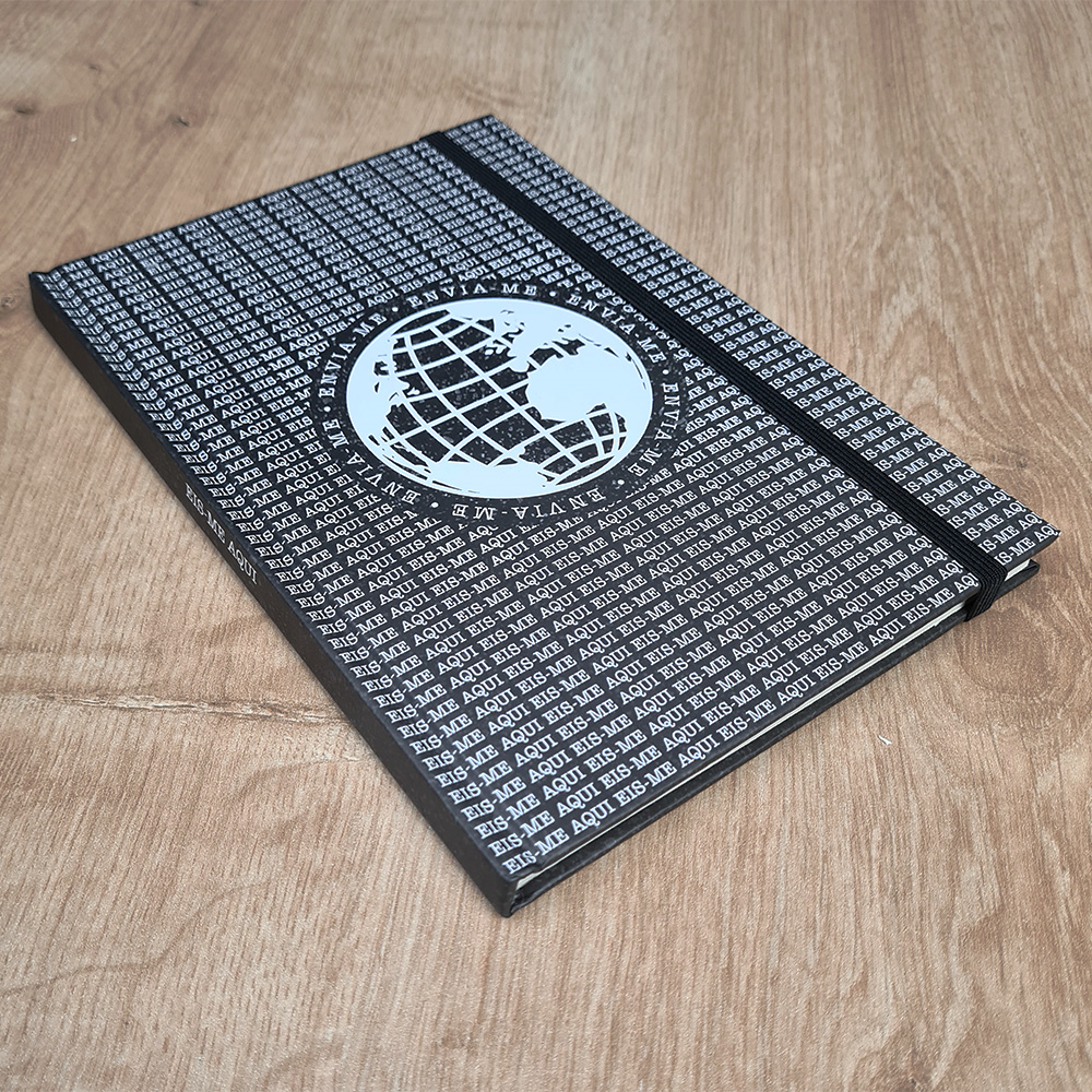 Caderno Tipo Moleskine Eis-me Aqui Envia-me