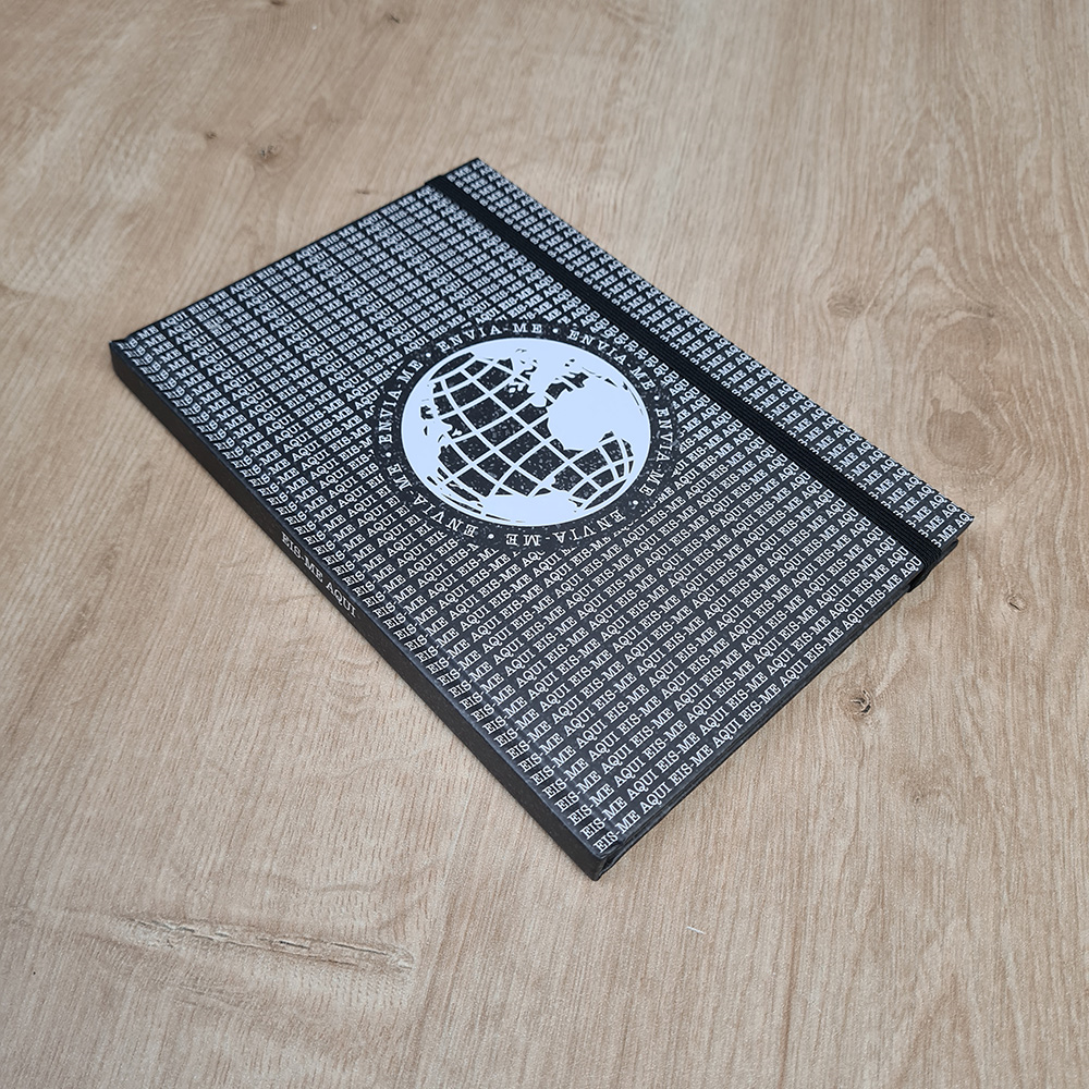 Caderno Tipo Moleskine Eis-me Aqui Envia-me