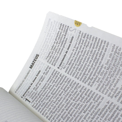 Bíblia Sagrada | NAA | Letra Gigante | Capa Pink Flor C/ Índice