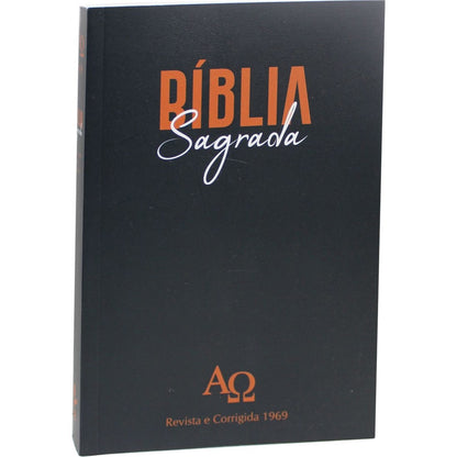 Bíblia Sagrada RC 1969 | ARC | Letra Normal | Capa Brochura Ilustrada Preta