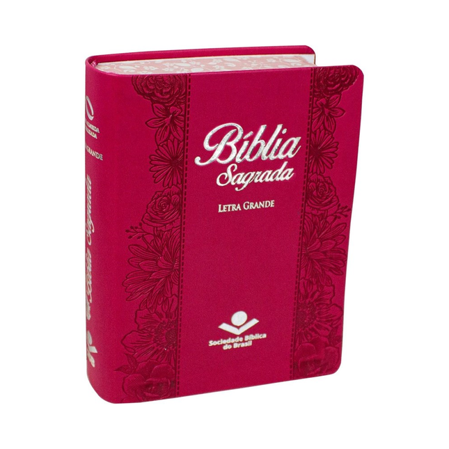 Bíblia Sagrada | NAA | Letra Grande | Capa Pink Luxo