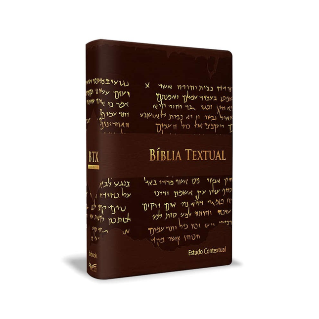 Bíblia de Estudo Textual | Letra Gigante | Capa Marrom Luxo