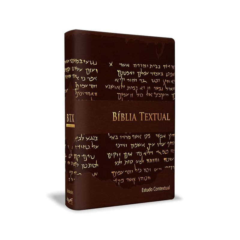 Bíblia de Estudo Textual | Letra Gigante | Capa Marrom Luxo