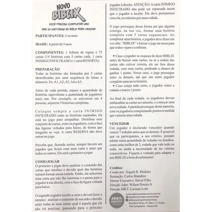 Novo Biblix Histórias em Quadrinhos + Jogo de Cartas (Brinde)