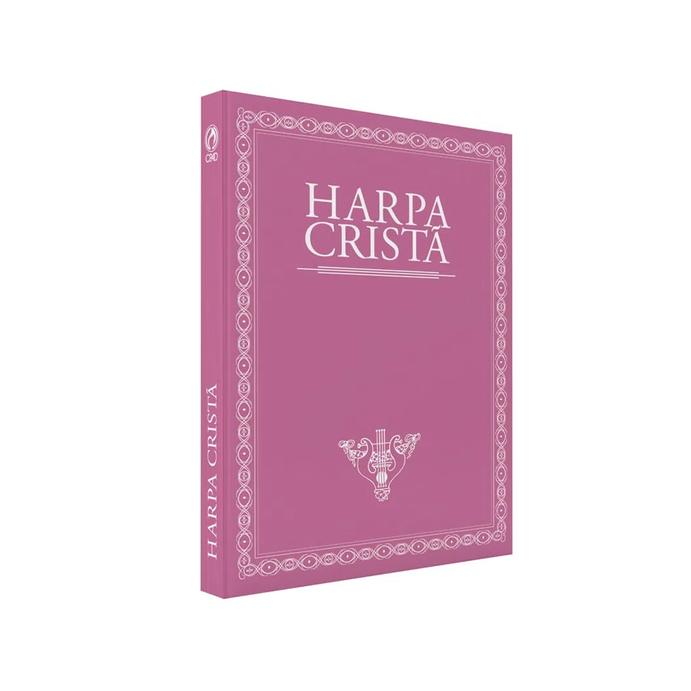 Harpa Cristã Pequena Popular Rosa com Borda