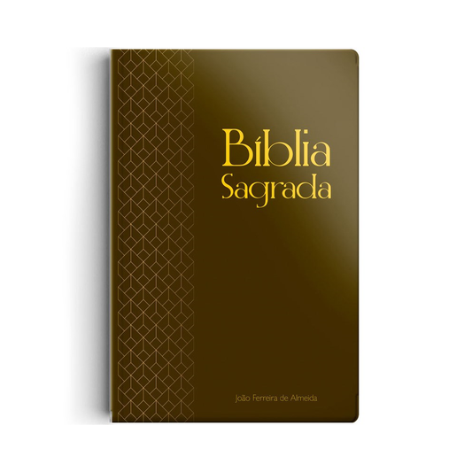Bíblia Sagrada | Letra Gigante | ARC | C/ Mapas Semi Luxo Marrom