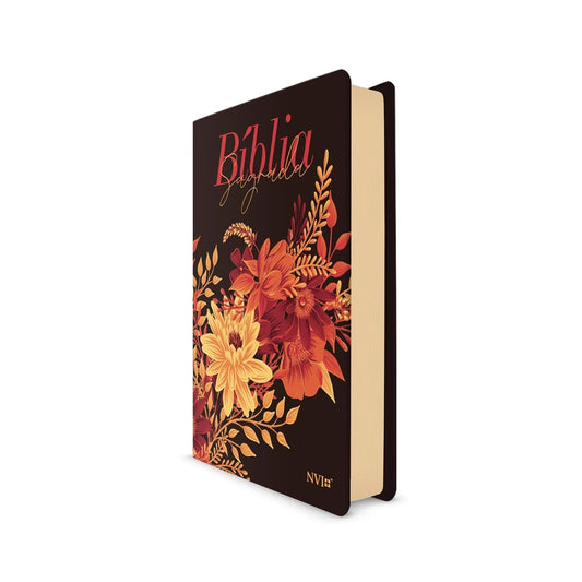 Bíblia Buquê Preta | NVI | Letra Gigante | Capa Soft-Touch