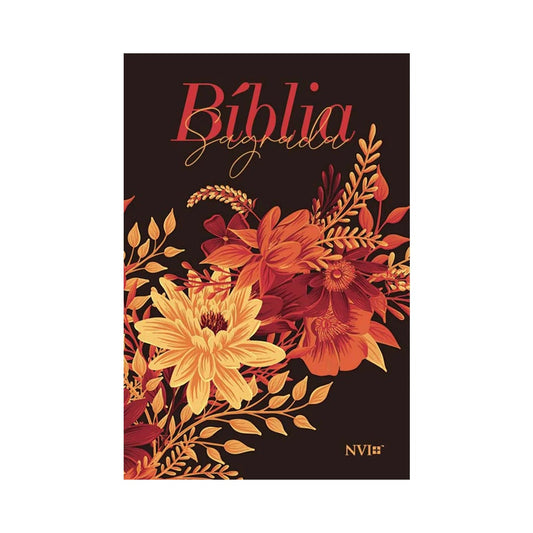 Bíblia Buquê Preta | NVI | Letra Gigante | Capa Soft-Touch