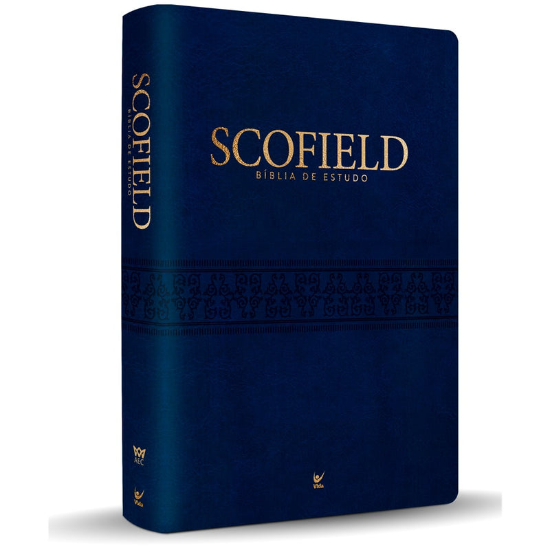 Bíblia de Estudo Scofield | AEC | Capa Azul Luxo