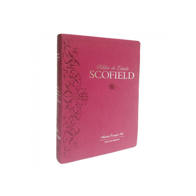 Bíblia de Estudo Scofield
  | ACF | Letra Média C/ Concordância | Capa Rosa Cereja Luxo