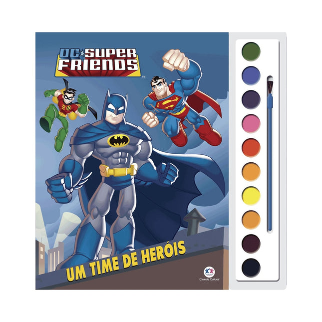 Livro com Aquarela DC Super Friends