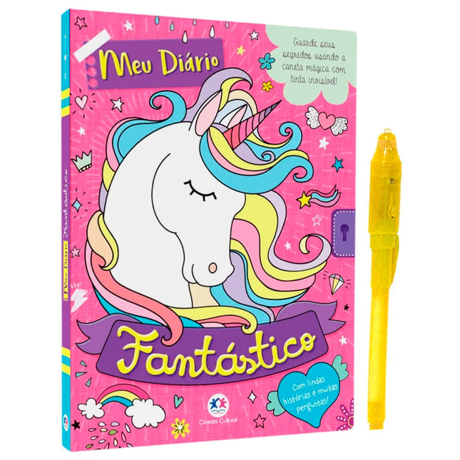 Meu Diário Fantástisco | C/ Caneta de Tinta Invísvel