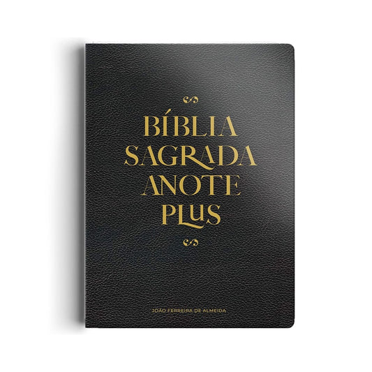 Bíblia Anote Plus | ARC | Letra Maior | Capa Semi-Luxo Preta