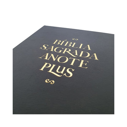 Bíblia Anote Plus | ARC | Letra Maior | Capa Semi-Luxo Preta