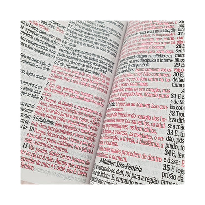 Bíblia Sagrada Letra Jumbo | ARC | Harpa Avivada e Corinhos | Capa PU Luxo Arabesco Preta