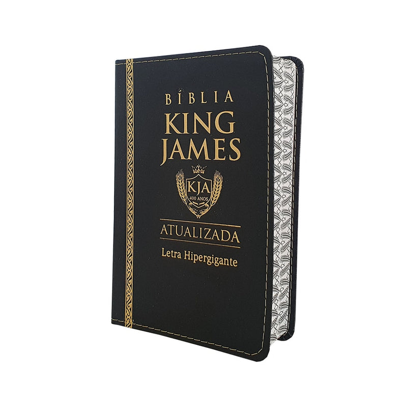 Bíblia King James Atualizada | KJA | Letra Hipergigante | Capa PU Preta