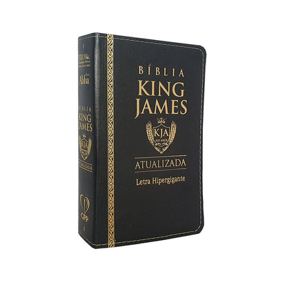 Bíblia King James Atualizada | KJA | Letra Hipergigante | Capa PU Preta