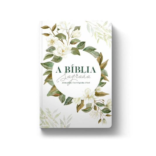 Bíblia Magnólia Branca | ACF | Letra Grande | Capa Dura Soft Touch