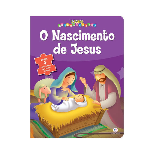 Livro Quebra-Cabeça O nascimento de Jesus