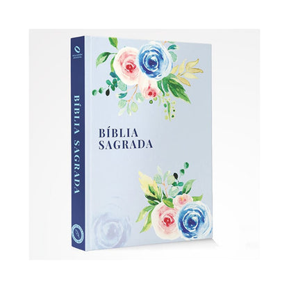 Bíblia Sagrada Floral Alegria | NAA | Letra Normal | Capa Dura