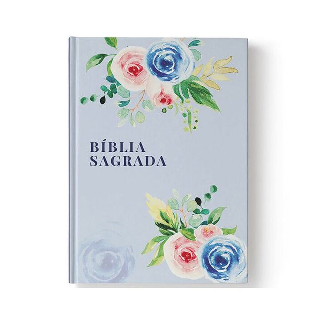 Bíblia Sagrada Floral Alegria | NAA | Letra Normal | Capa Dura