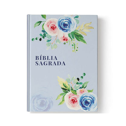 Bíblia Sagrada Floral Alegria | NAA | Letra Normal | Capa Dura