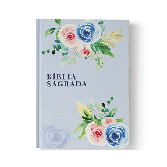 Bíblia Sagrada Floral Alegria | NAA | Letra Normal | Capa Dura