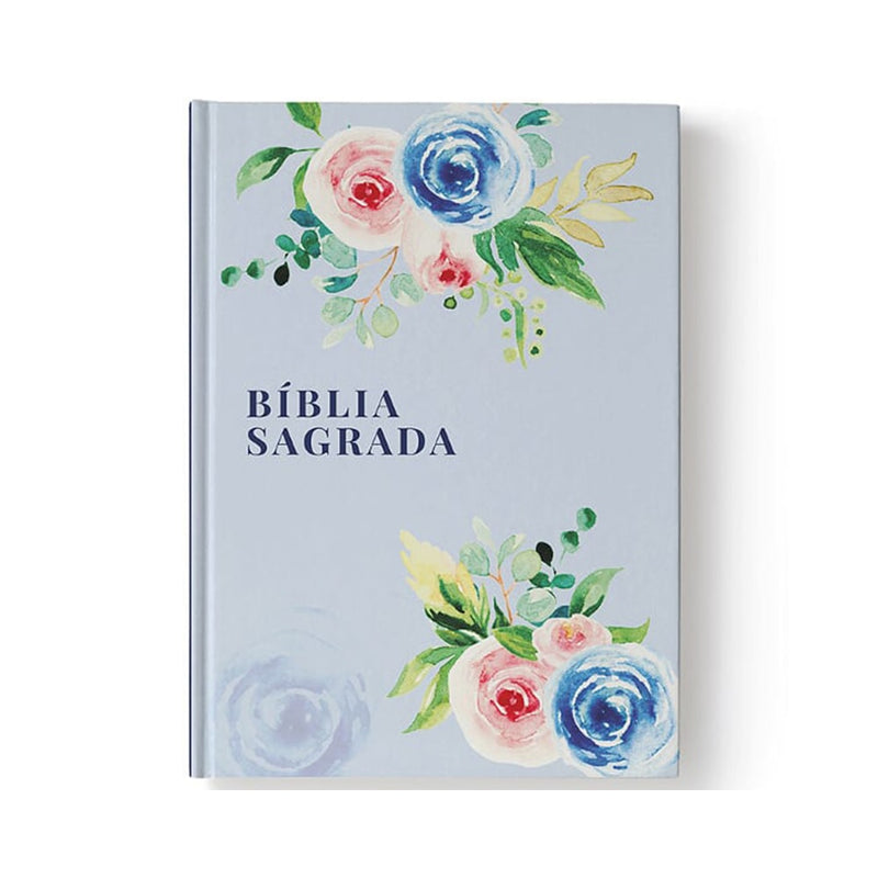 Bíblia Sagrada Floral Alegria | NAA | Letra Normal | Capa Dura
